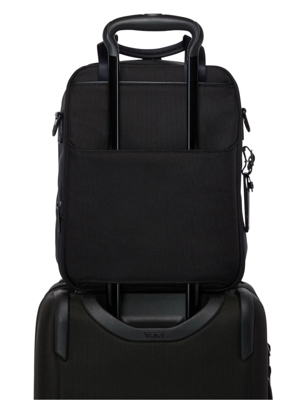 TUMI Alpha 3 Expandable Organizer Travel Tote Briefcase Bag Black Crossbody Mint